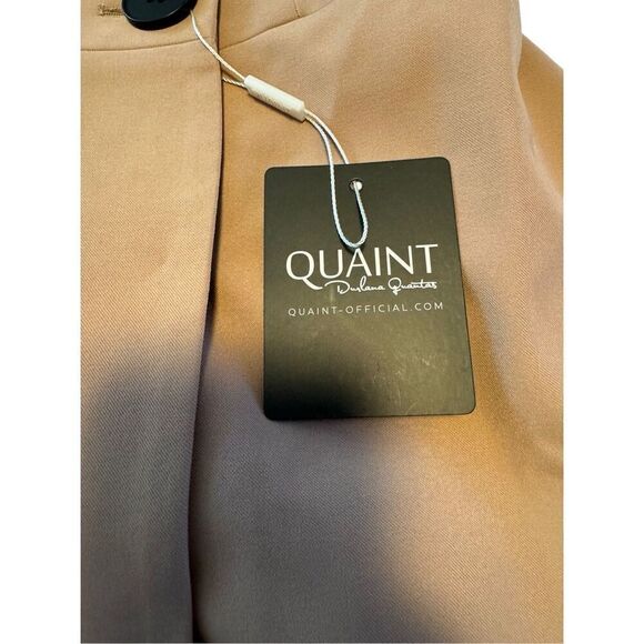 Quaint size 34 tan brown button jacket - NWT - Picture 3 of 13